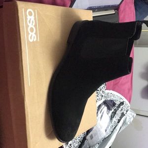 Black Suede Chelsea Boots